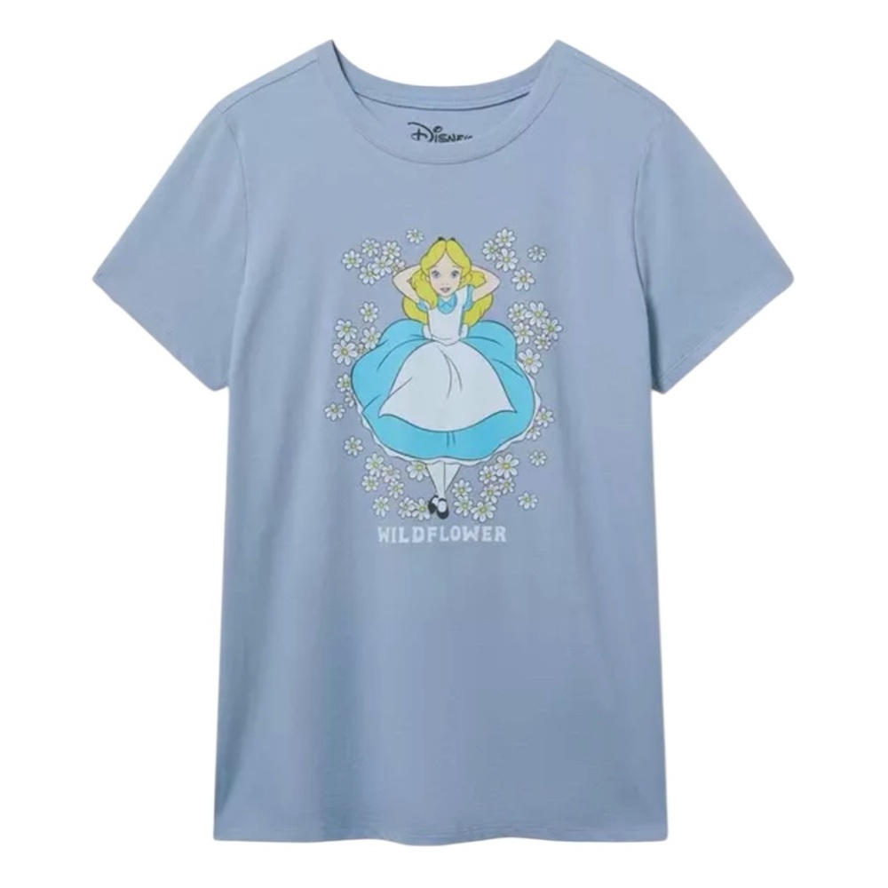 Torrid Alice in Wonderland Classic Cotton Crew Tee Size 1